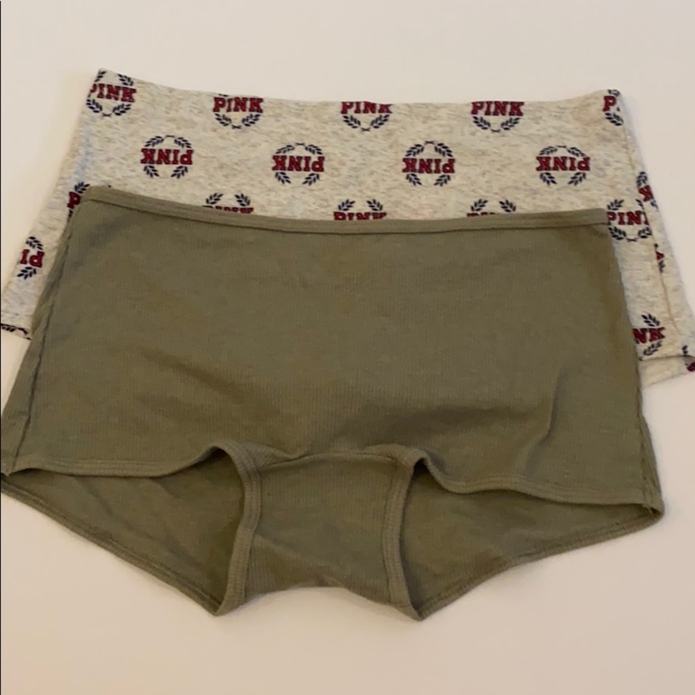 Set of two VS pink cotton boyshort panties